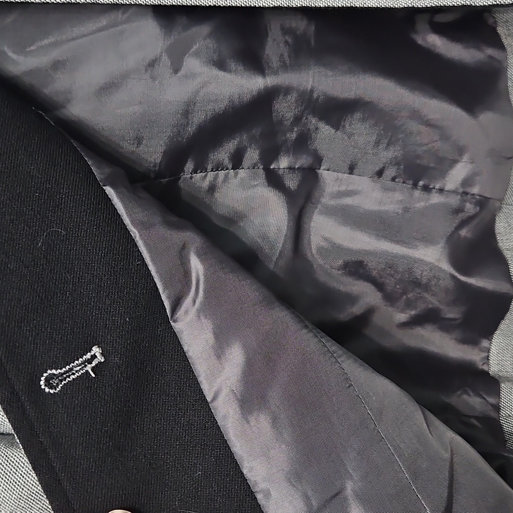 Vintage German-style Gray and Black Blazer - Picture 5 of 7